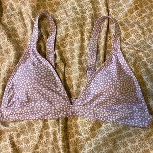 purple/white shein bathing suit top